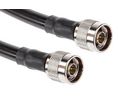 RF Cable Assembly, N Male Straight - N Male Straight, 1m, Black
